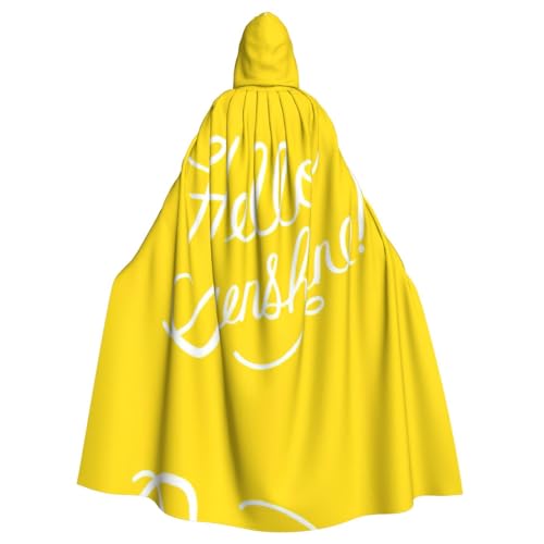 Fgwaauh 147,3 cm Umhang mit Kapuze, gut aussehender Hello Sunshine, Unisex, volle Länge, Kapuzenumhang, Halloween, Party, Cosplay, Kostüm, Umhang von Fgwaauh