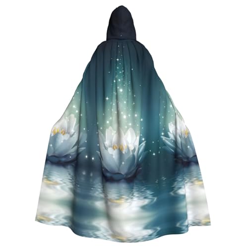 Fgwaauh 147,3 cm Umhang mit Kapuze, magisches Lotus-Blumenmuster, Unisex, volle Länge, Kapuzenumhang, Halloween, Party, Cosplay, Kostüm, Umhang Fgwaauh 147,3 cm Umhang mit Kapuze, magisches Lotus-Blumenmuster, Unisex, volle Länge, Kapuzenumhang, Halloween, Party, Cosplay, Kostüm, Umhang von Fgwaauh