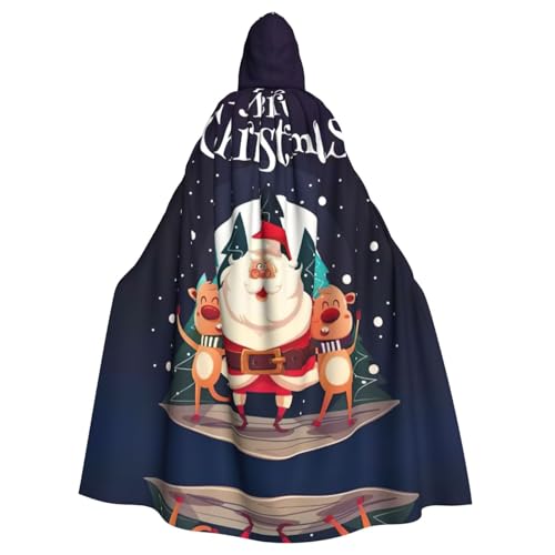 Fgwaauh Umhang mit Kapuze, 147,3 cm, Unisex, volle Länge, Kapuzenumhang, Halloween, Party, Cosplay, Kostüm, Umhang Fgwaauh Umhang mit Kapuze, 147,3 cm, Unisex, volle Länge, Kapuzenumhang, Halloween, Party, Cosplay, Kostüm, Umhang von Fgwaauh