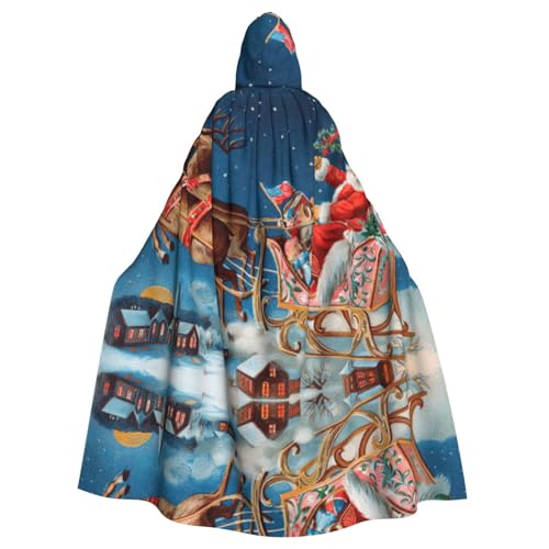 Fgwaauh Umhang mit Kapuze, 147,3 cm, Unisex, volle Länge, Kapuzenumhang, Halloween, Party, Cosplay, Kostüm, Umhang Fgwaauh Umhang mit Kapuze, 147,3 cm, Unisex, volle Länge, Kapuzenumhang, Halloween, Party, Cosplay, Kostüm, Umhang von Fgwaauh