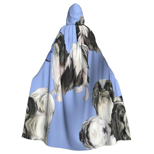 Fgwaauh Umhang mit Kapuze, 147,3 cm, Unisex, volle Länge, Kapuzenumhang, Halloween, Party, Cosplay, Kostüm, Umhang Fgwaauh Umhang mit Kapuze, 147,3 cm, Unisex, volle Länge, Kapuzenumhang, Halloween, Party, Cosplay, Kostüm, Umhang von Fgwaauh