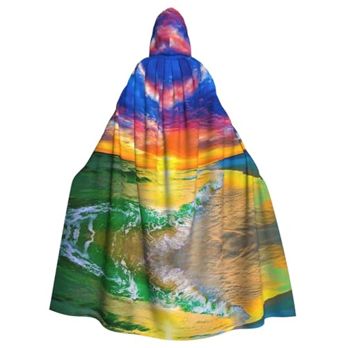 Fgwaauh Umhang mit Kapuze, 147,3 cm, schöner Ozean, Unisex, volle Länge, Kapuzenumhang, Halloween, Party, Cosplay, Kostüm, Umhang Fgwaauh Umhang mit Kapuze, 147,3 cm, schöner Ozean, Unisex, volle Länge, Kapuzenumhang, Halloween, Party, Cosplay, Kostüm, Umhang von Fgwaauh