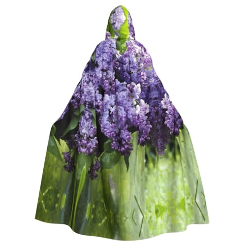Fgwaauh Umhang mit Kapuze, 147,3 cm, violette Blume, Unisex, volle Länge, Kapuzenumhang, Halloween, Party, Cosplay, Kostüm, Umhang Fgwaauh Umhang mit Kapuze, 147,3 cm, violette Blume, Unisex, volle Länge, Kapuzenumhang, Halloween, Party, Cosplay, Kostüm, Umhang von Fgwaauh