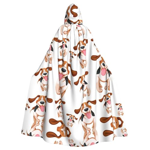Fgwaauh Umhang mit Kapuze, Cartoon-Mops, Unisex, volle Länge, Kapuzenumhang, Halloween, Party, Cosplay, Kostüm, Umhang Fgwaauh Umhang mit Kapuze, Cartoon-Mops, Unisex, volle Länge, Kapuzenumhang, Halloween, Party, Cosplay, Kostüm, Umhang von Fgwaauh