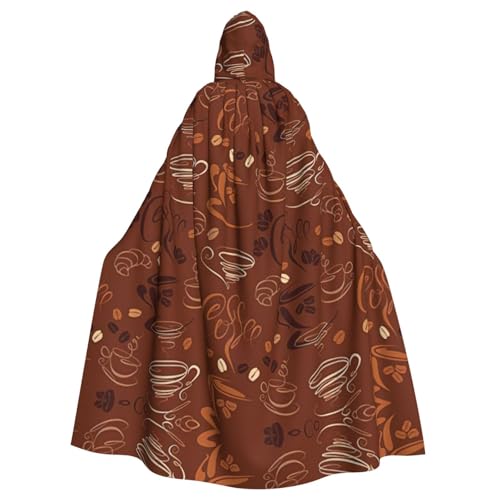 Fgwaauh Umhang mit Kapuze, Cups und Bohnen, Kurven und Wirbel, Unisex, volle Länge, Kapuzenumhang, Halloween, Party, Cosplay, Kostüm, Umhang, 147,3 cm Fgwaauh Umhang mit Kapuze, Cups und Bohnen, Kurven und Wirbel, Unisex, volle Länge, Kapuzenumhang, Halloween, Party, Cosplay, Kostüm, Umhang, 147,3 cm von Fgwaauh