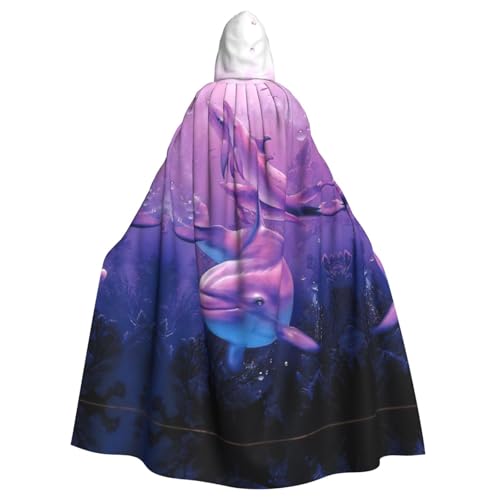 Fgwaauh Umhang mit Kapuze, Delfin-Kunst, Unisex, volle Länge, Kapuzenumhang, Halloween, Party, Cosplay, Kostüm, Umhang Fgwaauh Umhang mit Kapuze, Delfin-Kunst, Unisex, volle Länge, Kapuzenumhang, Halloween, Party, Cosplay, Kostüm, Umhang von Fgwaauh