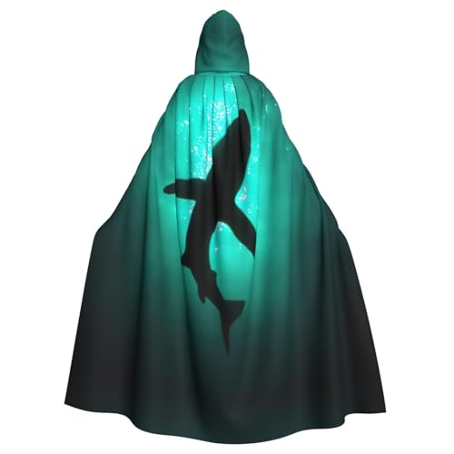 Fgwaauh Umhang mit Kapuze, Delfin-Unterwasser-Schwarzwale, Unisex, volle Länge, Kapuzenumhang, Halloween, Party, Cosplay, Kostüm, Umhang Fgwaauh Umhang mit Kapuze, Delfin-Unterwasser-Schwarzwale, Unisex, volle Länge, Kapuzenumhang, Halloween, Party, Cosplay, Kostüm, Umhang von Fgwaauh