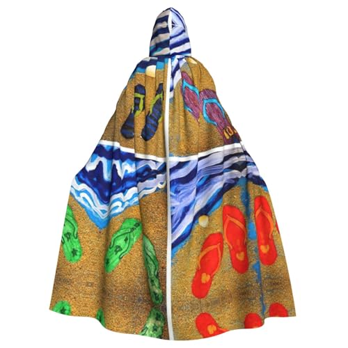 Fgwaauh Umhang mit Kapuze, Flip-Flops, Unisex, volle Länge, Kapuzenumhang, Halloween, Party, Cosplay, Kostüm, Umhang Fgwaauh Umhang mit Kapuze, Flip-Flops, Unisex, volle Länge, Kapuzenumhang, Halloween, Party, Cosplay, Kostüm, Umhang von Fgwaauh