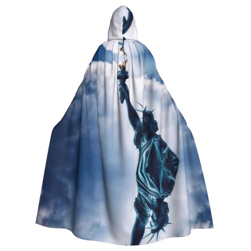 Fgwaauh Umhang mit Kapuze, Freiheitsstatue, Unisex, volle Länge, Kapuzenumhang, Halloween, Party, Cosplay, Kostüm, Umhang, 147,3 cm Fgwaauh Umhang mit Kapuze, Freiheitsstatue, Unisex, volle Länge, Kapuzenumhang, Halloween, Party, Cosplay, Kostüm, Umhang, 147,3 cm von Fgwaauh