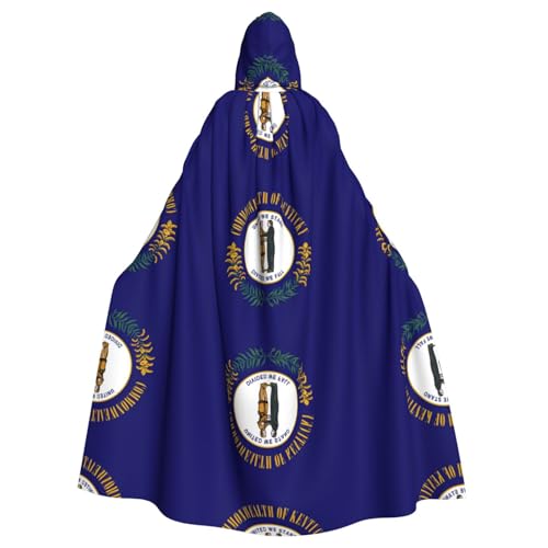 Fgwaauh Umhang mit Kapuze, Kentucky State Flagge, Unisex, volle Länge, Kapuzenumhang, Halloween, Party, Cosplay, Kostüm, Umhang Fgwaauh Umhang mit Kapuze, Kentucky State Flagge, Unisex, volle Länge, Kapuzenumhang, Halloween, Party, Cosplay, Kostüm, Umhang von Fgwaauh