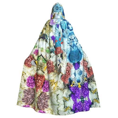 Fgwaauh Umhang mit Kapuze, Meeresboden, Unterwasserfisch, Unisex, volle Länge, Kapuzenumhang, Halloween, Party, Cosplay, Kostüm, Umhang Fgwaauh Umhang mit Kapuze, Meeresboden, Unterwasserfisch, Unisex, volle Länge, Kapuzenumhang, Halloween, Party, Cosplay, Kostüm, Umhang von Fgwaauh