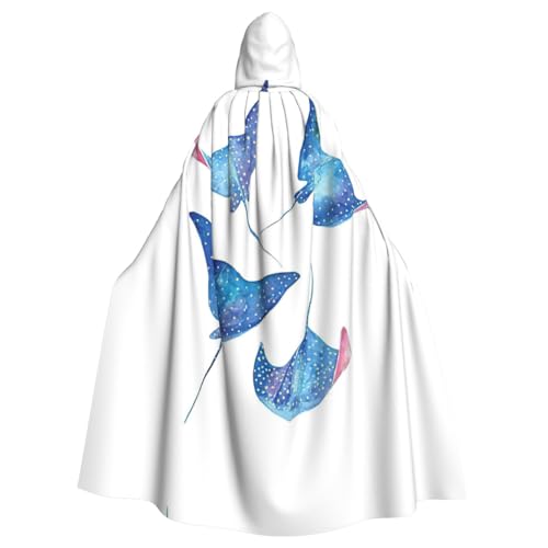 Fgwaauh Umhang mit Kapuze, Meerestiere, Stachelrochen, Unisex, volle Länge, Kapuzenumhang, Halloween, Party, Cosplay, Kostüm, Umhang Fgwaauh Umhang mit Kapuze, Meerestiere, Stachelrochen, Unisex, volle Länge, Kapuzenumhang, Halloween, Party, Cosplay, Kostüm, Umhang von Fgwaauh