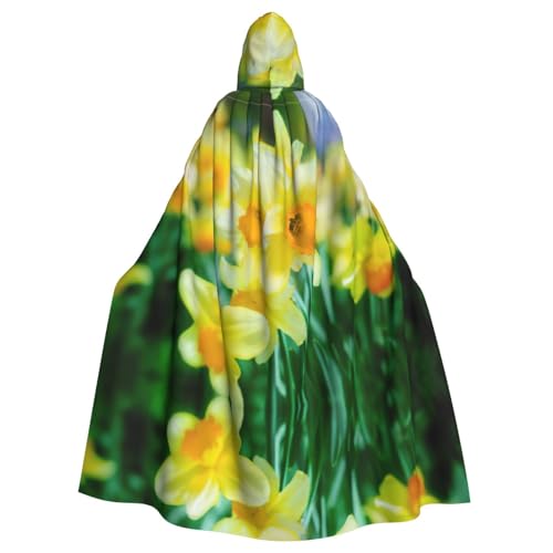 Fgwaauh Umhang mit Kapuze, Narzissen-Blume, Unisex, volle Länge, Kapuzenumhang, Halloween, Party, Cosplay, Kostüm, Umhang, 147,3 cm Fgwaauh Umhang mit Kapuze, Narzissen-Blume, Unisex, volle Länge, Kapuzenumhang, Halloween, Party, Cosplay, Kostüm, Umhang, 147,3 cm von Fgwaauh