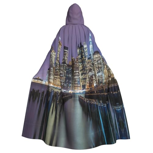 Fgwaauh Umhang mit Kapuze, New York City, Unisex, volle Länge, Kapuzenumhang, Halloween, Party, Cosplay, Kostüm, Umhang, 147,3 cm Fgwaauh Umhang mit Kapuze, New York City, Unisex, volle Länge, Kapuzenumhang, Halloween, Party, Cosplay, Kostüm, Umhang, 147,3 cm von Fgwaauh