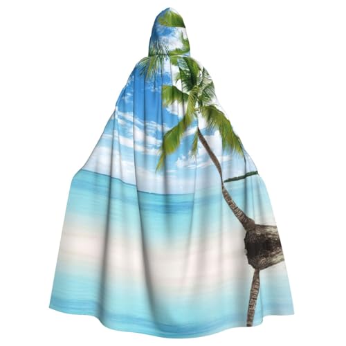 Fgwaauh Umhang mit Kapuze, Palme über blauem Meer, Ozean, Unisex, volle Länge, Kapuzenumhang, Halloween, Party, Cosplay, Kostüm, Umhang, 147,3 cm Fgwaauh Umhang mit Kapuze, Palme über blauem Meer, Ozean, Unisex, volle Länge, Kapuzenumhang, Halloween, Party, Cosplay, Kostüm, Umhang, 147,3 cm von Fgwaauh