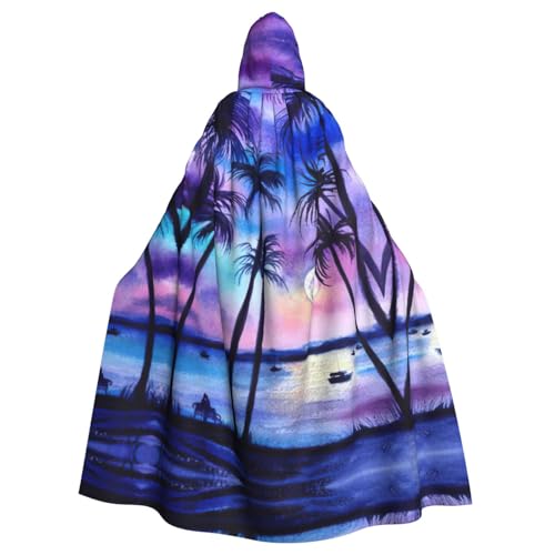 Fgwaauh Umhang mit Kapuze, Palmenmuster, Unisex, volle Länge, Kapuzenumhang, Halloween, Party, Cosplay, Kostüm, Umhang, 147,3 cm Fgwaauh Umhang mit Kapuze, Palmenmuster, Unisex, volle Länge, Kapuzenumhang, Halloween, Party, Cosplay, Kostüm, Umhang, 147,3 cm von Fgwaauh