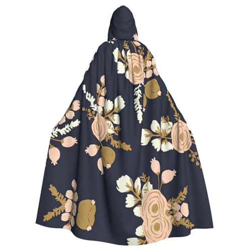 Fgwaauh Umhang mit Kapuze, Rosenmuster, Blume, Unisex, volle Länge, Kapuzenumhang, Halloween, Party, Cosplay, Kostüm, Umhang, 147,3 cm Fgwaauh Umhang mit Kapuze, Rosenmuster, Blume, Unisex, volle Länge, Kapuzenumhang, Halloween, Party, Cosplay, Kostüm, Umhang, 147,3 cm von Fgwaauh