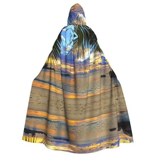 Fgwaauh Umhang mit Kapuze, Rumbling Ocean Palmen, Unisex, volle Länge, Kapuzenumhang, Halloween, Party, Cosplay, Kostüm, Umhang Fgwaauh Umhang mit Kapuze, Rumbling Ocean Palmen, Unisex, volle Länge, Kapuzenumhang, Halloween, Party, Cosplay, Kostüm, Umhang von Fgwaauh