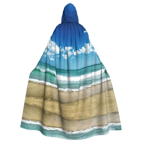 Fgwaauh Umhang mit Kapuze, Sandstrand, Unisex, volle Länge, Kapuzenumhang, Halloween, Party, Cosplay, Kostüm, Umhang, 147,3 cm Fgwaauh Umhang mit Kapuze, Sandstrand, Unisex, volle Länge, Kapuzenumhang, Halloween, Party, Cosplay, Kostüm, Umhang, 147,3 cm von Fgwaauh