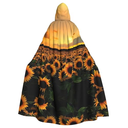 Fgwaauh Umhang mit Kapuze, Sonnenblume, Unisex, volle Länge, Kapuzenumhang, Halloween, Party, Cosplay, Kostüm, Umhang, 147,3 cm Fgwaauh Umhang mit Kapuze, Sonnenblume, Unisex, volle Länge, Kapuzenumhang, Halloween, Party, Cosplay, Kostüm, Umhang, 147,3 cm von Fgwaauh