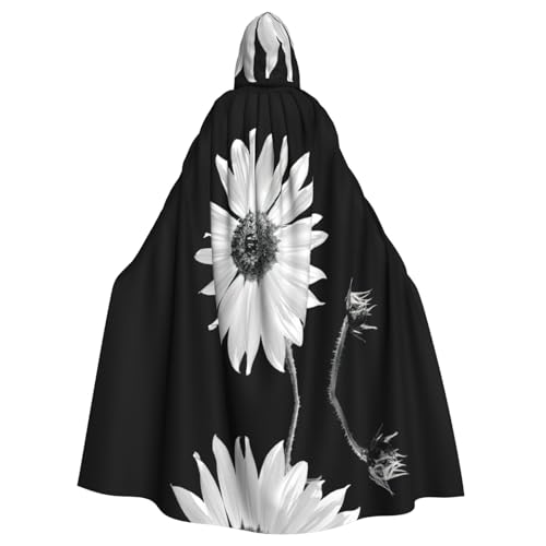 Fgwaauh Umhang mit Kapuze, Sonnenblume, Unisex, volle Länge, Kapuzenumhang, Halloween, Party, Cosplay, Kostüm, Umhang Fgwaauh Umhang mit Kapuze, Sonnenblume, Unisex, volle Länge, Kapuzenumhang, Halloween, Party, Cosplay, Kostüm, Umhang von Fgwaauh