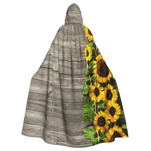 Fgwaauh Umhang mit Kapuze, Sonnenblumen-Motiv, Unisex, volle Länge, Kapuzenumhang, Halloween, Party, Cosplay, Kostüm, Umhang, 147,3 cm Fgwaauh Umhang mit Kapuze, Sonnenblumen-Motiv, Unisex, volle Länge, Kapuzenumhang, Halloween, Party, Cosplay, Kostüm, Umhang, 147,3 cm von Fgwaauh