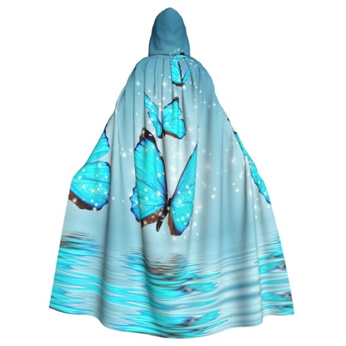 Fgwaauh Umhang mit Kapuze, Tier-Schmetterling, Unisex, volle Länge, Kapuzenumhang, Halloween, Party, Cosplay, Kostüm, Umhang, 147,3 cm Fgwaauh Umhang mit Kapuze, Tier-Schmetterling, Unisex, volle Länge, Kapuzenumhang, Halloween, Party, Cosplay, Kostüm, Umhang, 147,3 cm von Fgwaauh