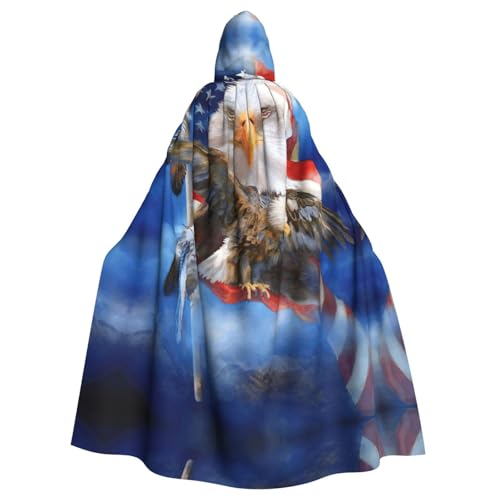 Fgwaauh Umhang mit Kapuze, USA-Flagge, Unisex, volle Länge, Kapuzenumhang, Halloween, Party, Cosplay, Kostüm, Umhang Fgwaauh Umhang mit Kapuze, USA-Flagge, Unisex, volle Länge, Kapuzenumhang, Halloween, Party, Cosplay, Kostüm, Umhang von Fgwaauh