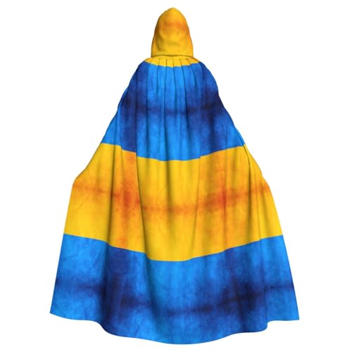 Fgwaauh Umhang mit Kapuze, Ukrainische Flagge, Unisex, volle Länge, Kapuzenumhang, Halloween, Party, Cosplay, Kostüm, Umhang, 147,3 cm Fgwaauh Umhang mit Kapuze, Ukrainische Flagge, Unisex, volle Länge, Kapuzenumhang, Halloween, Party, Cosplay, Kostüm, Umhang, 147,3 cm von Fgwaauh