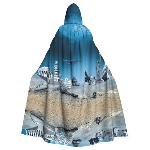 Fgwaauh Umhang mit Kapuze, Unterwasserwelt, Unisex, volle Länge, Kapuzenumhang, Halloween, Party, Cosplay, Kostüm, Umhang, 147,3 cm Fgwaauh Umhang mit Kapuze, Unterwasserwelt, Unisex, volle Länge, Kapuzenumhang, Halloween, Party, Cosplay, Kostüm, Umhang, 147,3 cm von Fgwaauh