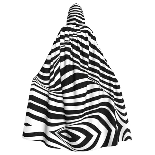 Fgwaauh Umhang mit Kapuze, Wellenstreifen, Unisex, volle Länge, Kapuzenumhang, Halloween, Party, Cosplay, Kostüm, Umhang, 147,3 cm Fgwaauh Umhang mit Kapuze, Wellenstreifen, Unisex, volle Länge, Kapuzenumhang, Halloween, Party, Cosplay, Kostüm, Umhang, 147,3 cm von Fgwaauh