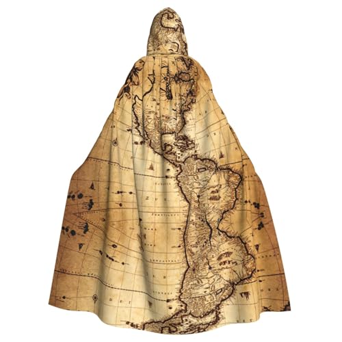 Fgwaauh Umhang mit Kapuze, Weltkarte, Unisex, volle Länge, Kapuzenumhang, Halloween, Party, Cosplay, Kostüm, Umhang, 147,3 cm Fgwaauh Umhang mit Kapuze, Weltkarte, Unisex, volle Länge, Kapuzenumhang, Halloween, Party, Cosplay, Kostüm, Umhang, 147,3 cm von Fgwaauh