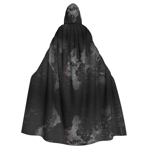 Fgwaauh Umhang mit Kapuze, Zeitzonenkarte, Unisex, volle Länge, Kapuzenumhang, Halloween, Party, Cosplay, Kostüm, Umhang, 147,3 cm Fgwaauh Umhang mit Kapuze, Zeitzonenkarte, Unisex, volle Länge, Kapuzenumhang, Halloween, Party, Cosplay, Kostüm, Umhang, 147,3 cm von Fgwaauh