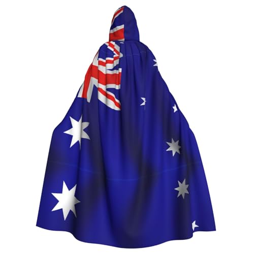 Fgwaauh Umhang mit Kapuze, australische Flagge, Unisex, volle Länge, Kapuzenumhang, Halloween, Party, Cosplay, Kostüm, Umhang, 147,3 cm Fgwaauh Umhang mit Kapuze, australische Flagge, Unisex, volle Länge, Kapuzenumhang, Halloween, Party, Cosplay, Kostüm, Umhang, 147,3 cm von Fgwaauh