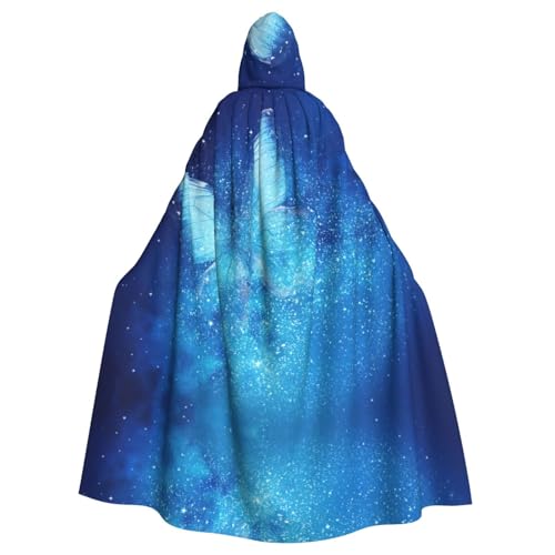 Fgwaauh Umhang mit Kapuze, blauer Sternenschmetterling, Unisex, volle Länge, Kapuzenumhang, Halloween, Party, Cosplay, Kostüm, Umhang, 147,3 cm Fgwaauh Umhang mit Kapuze, blauer Sternenschmetterling, Unisex, volle Länge, Kapuzenumhang, Halloween, Party, Cosplay, Kostüm, Umhang, 147,3 cm von Fgwaauh