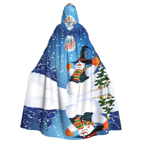 Fgwaauh Umhang mit Kapuze, glücklicher Schneemann, Unisex, volle Länge, Kapuzenumhang, Halloween, Party, Cosplay, Kostüm, Umhang Fgwaauh Umhang mit Kapuze, glücklicher Schneemann, Unisex, volle Länge, Kapuzenumhang, Halloween, Party, Cosplay, Kostüm, Umhang von Fgwaauh