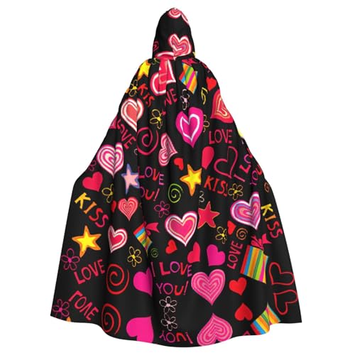 Fgwaauh Umhang mit Kapuze, mehrere Symbole, Unisex, volle Länge, Kapuzenumhang, Halloween, Party, Cosplay, Kostüm, Umhang, 147,3 cm Fgwaauh Umhang mit Kapuze, mehrere Symbole, Unisex, volle Länge, Kapuzenumhang, Halloween, Party, Cosplay, Kostüm, Umhang, 147,3 cm von Fgwaauh