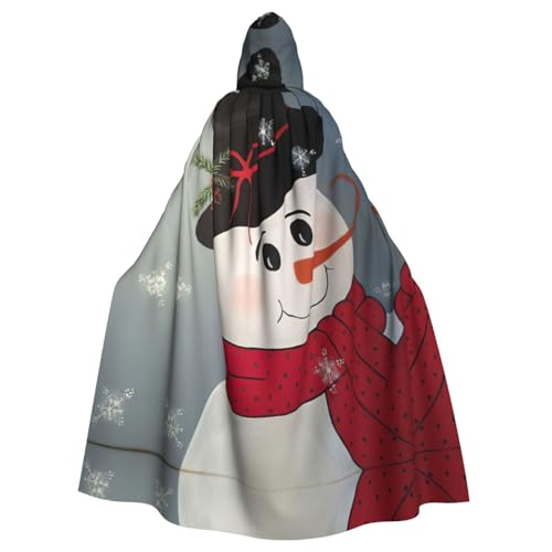 Fgwaauh Umhang mit Kapuze, niedlicher Schneemann, Unisex, volle Länge, Kapuzenumhang, Halloween, Party, Cosplay, Kostüm, Umhang Fgwaauh Umhang mit Kapuze, niedlicher Schneemann, Unisex, volle Länge, Kapuzenumhang, Halloween, Party, Cosplay, Kostüm, Umhang von Fgwaauh