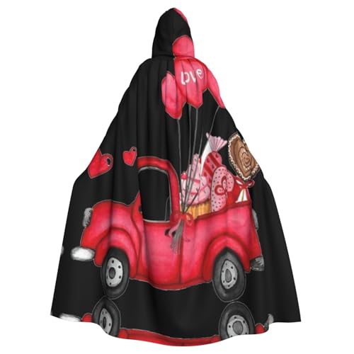 Fgwaauh Umhang mit Kapuze, romantischer LKW-Herzballon, Unisex, volle Länge, Kapuzenumhang, Halloween, Party, Cosplay, Kostüm, Umhang Fgwaauh Umhang mit Kapuze, romantischer LKW-Herzballon, Unisex, volle Länge, Kapuzenumhang, Halloween, Party, Cosplay, Kostüm, Umhang von Fgwaauh