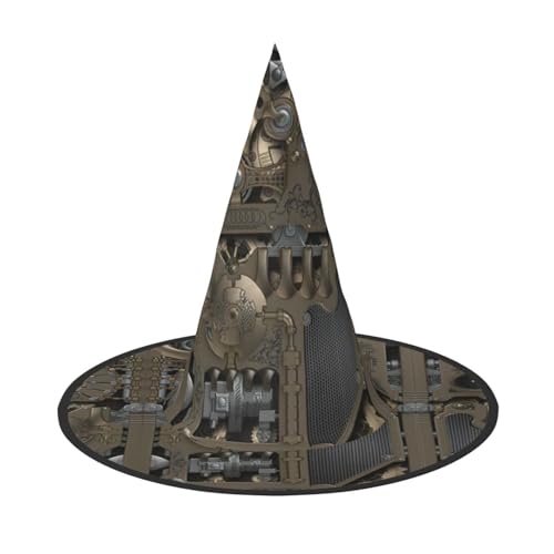 Mechanische Zahnräder im Steampunk-Stil, Halloween-Hexenhut, Halloween-Kostüme für Damen und Herren, Hexenhüte Mechanische Zahnräder im Steampunk-Stil, Halloween-Hexenhut, Halloween-Kostüme für Damen und Herren, Hexenhüte von Fgwaauh