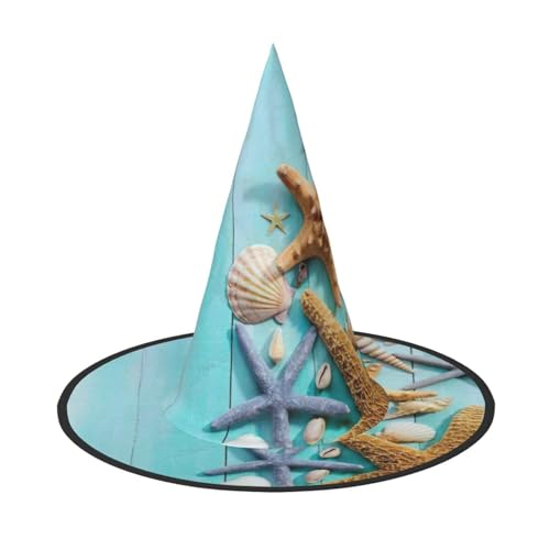 Ozean Meer Muschel Seestern Halloween Hexenhut Halloween Kostüme für Damen Herren Hexenhüte Verkleidung Ozean Meer Muschel Seestern Halloween Hexenhut Halloween Kostüme für Damen Herren Hexenhüte Verkleidung von Fgwaauh