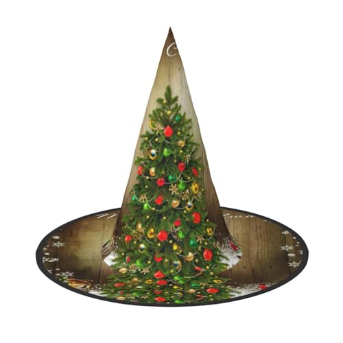 Rote Weihnachtsbaum-Ornamente, Halloween-Hexenhut, Halloween-Kostüme für Damen und Herren, Hexenhüte Rote Weihnachtsbaum-Ornamente, Halloween-Hexenhut, Halloween-Kostüme für Damen und Herren, Hexenhüte von Fgwaauh