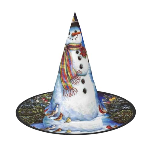 Schneemann Vögel Weihnachtsbaum Halloween Hexenhut Halloween Kostüme für Damen Herren Hexenhüte Verkleidung Schneemann Vögel Weihnachtsbaum Halloween Hexenhut Halloween Kostüme für Damen Herren Hexenhüte Verkleidung von Fgwaauh