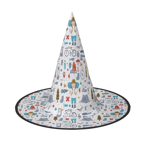 The Nature Wildlands Aktivitäten Muster Halloween Hexenhut Halloween-Kostüme für Damen Herren Hexenhüte Verkleidung The Nature Wildlands Aktivitäten Muster Halloween Hexenhut Halloween-Kostüme für Damen Herren Hexenhüte Verkleidung von Fgwaauh