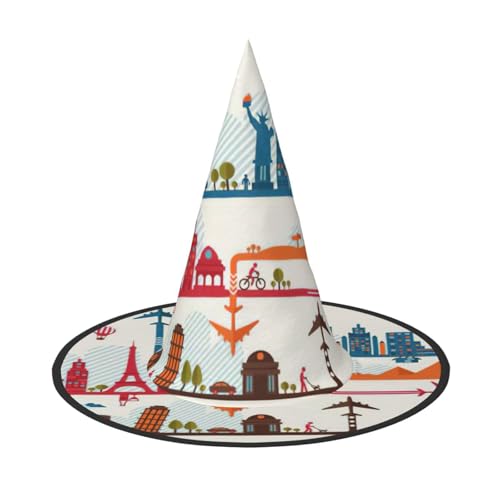 Tourismusstadt, Halloween, Hexenhut, Halloween-Kostüme für Damen und Herren, Hexenhüte Tourismusstadt, Halloween, Hexenhut, Halloween-Kostüme für Damen und Herren, Hexenhüte von Fgwaauh