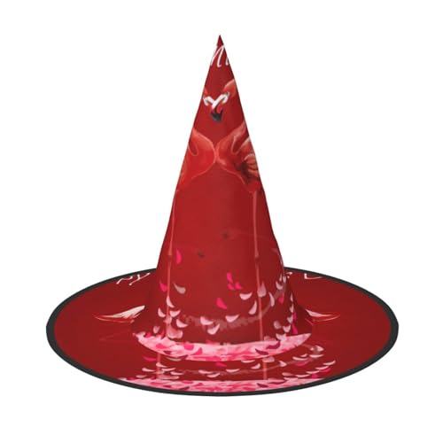 Valentine Day Flamingo Love Heart Halloween Hexenhut Halloween Kostüme für Damen Herren Hexenhüte Verkleidung Valentine Day Flamingo Love Heart Halloween Hexenhut Halloween Kostüme für Damen Herren Hexenhüte Verkleidung von Fgwaauh