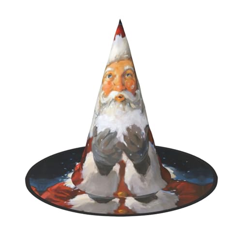 Weihnachtsmann im Schnee Halloween Hexenhut Halloween-Kostüme für Damen Herren Hexenhüte Verkleidung Weihnachtsmann im Schnee Halloween Hexenhut Halloween-Kostüme für Damen Herren Hexenhüte Verkleidung von Fgwaauh