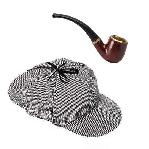 Fhkpsqkcn 2 PCS Detective Kostümzubehör Kostümpfeife Detective Geräucherter Rohrdetektiv Cosplay Requisiten Für Cosplay Party von Fhkpsqkcn