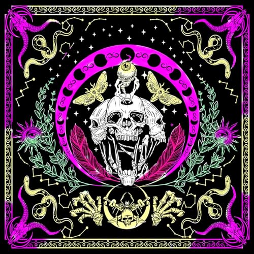Fhkpsqkcn Divinations Tischdecke Kartenmatte Tischabdeckung Astrologische Orakel Pad Tarot Flanell Stoffbrettspielpolster von Fhkpsqkcn