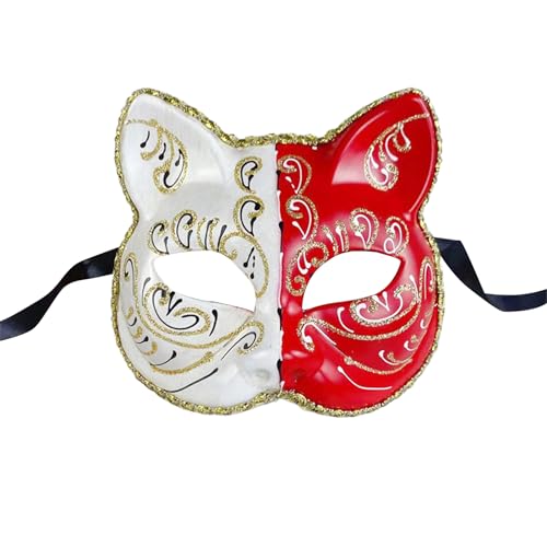 Fhkpsqkcn Halloween Cats Cosplay Maske Masquerade Cats Gesicht Maske Animal Cosplay Für Frauen Mann Maskerade Halloween Cosplay Fhkpsqkcn Halloween Cats Cosplay Maske Masquerade Cats Gesicht Maske Animal Cosplay Für Frauen Mann Maskerade Halloween Cosplay von Fhkpsqkcn